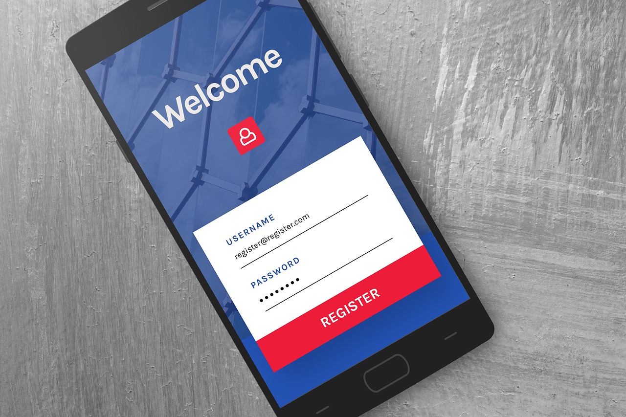 Écran de connexion avec mot de passe sur un téléphone intelligent